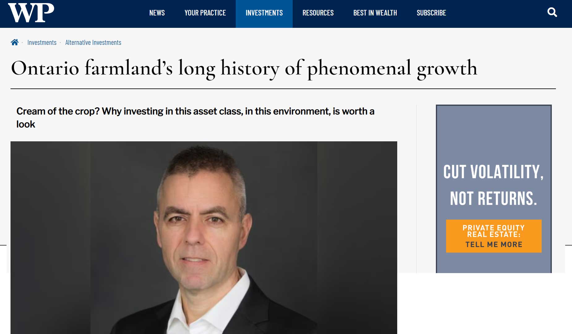 Featured image for “Ontario farmland’s long history of phenomenal growth | Wealth Professional”